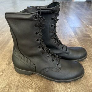 US Military Ro Search Black Leather Combat Boots size 11 R